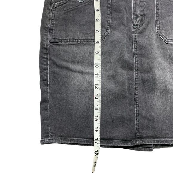 Rock & Republic Gray Denim Skirt size 10 - Picture 5 of 10